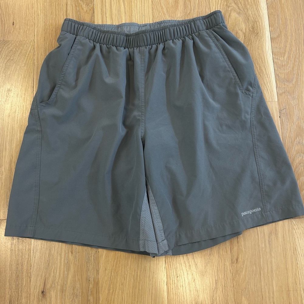 Patagonia Men's Athletic Shorts in Charcoal- size M